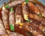 Foto langkah ke 4 dari resep Beef Vegetables Roll ❤️✨.