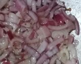 A picture of step 1 of Mirchi and onion sabji.