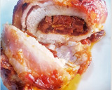 Foto del paso 5 de la receta: Gustosas pechugas rellenas con tomate seco en salsa BBQ