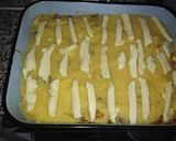 Foto del paso 4 de la receta: Pastel de polenta con carne picada y aceitunas