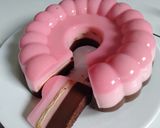 Foto langkah ke 5 dari resep Puding Regal busa Strawberry Coklat.