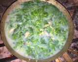 Hình bước làm 5 của món Canh trai nấu rau cải củ