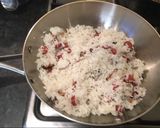 A picture of step 5 of Deany's fried rice.