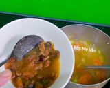 Hình bước làm 2 của món Canh chua chay đậu hủ trắng,nấm kim châm và cà chua