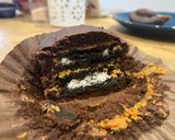 A picture of step 7 of Vegan oreo muffins.