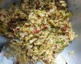 A picture of step 3 of Masala poha.