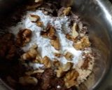 A picture of step 2 of Eggless biscuits walnut brownie.