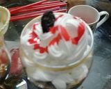 A picture of step 2 of Oreo milkshake.