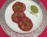 A picture of step 4 of Healthy Beetroot Chana Sattu Mini Cheela.