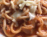 Foto del paso 7 de la receta: Noodles con carne picada, setas y tomate : cuatro