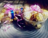 A picture of step 6 of Ferrero Rochher choclates.