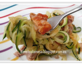Foto del paso 4 de la receta: Espaguetis de calabacín con atún
