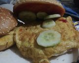 A picture of step 3 of Anda shami burger.