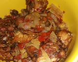 A picture of step 5 of Peppered chicken.