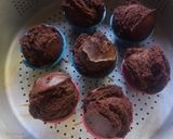 Foto langkah ke 7 dari resep Bolu kukus cokelat gluten free.