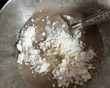 A picture of step 2 of Banana Sooji Cake.