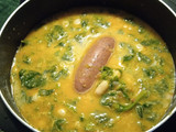 Alubias con espinacas y chorizo