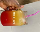 A picture of step 3 of Pineapple sunrise.