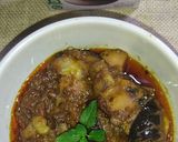 A picture of step 5 of Masala Baingan Aloo.