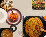Foto del paso 5 de la receta: Arroz con setas 🍄 verduras y taquitos de jamón de pavo curado😋
