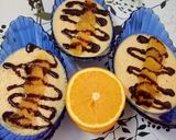 A picture of step 4 of #Team Contest#Team Peaches# Italian Desserts# orange souffle.
