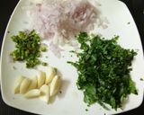 A picture of step 2 of Sattu Paratha.