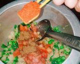 A picture of step 3 of French-beans veg rice.