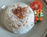 Foto langkah ke 5 dari resep Nasi tim ayam kampung.