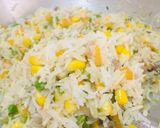 A picture of step 4 of Corn Biryani.