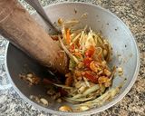A picture of step 2 of Green Papaya Salad.
