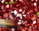 A picture of step 3 of Fruity zobo.