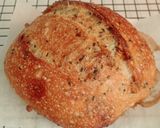 Foto langkah ke 24 dari resep Wijen Jinten Hitam Chili Flakes Cheese Sourdough Bread (Open Bake Method).