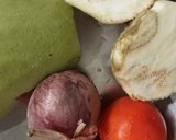 A picture of step 1 of Sambar with idli.