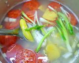 Hình bước làm 3 của món Canh cá khoai nấu thơm cà
