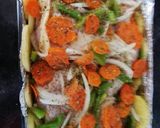 Foto del paso 3 de la receta: Pollo al horno con papas