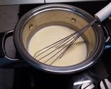 A picture of step 8 of Open Raviolo with Béchamel and Mushrooms.