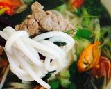 Hình bước làm 4 của món Bún bò rau răm