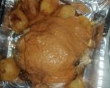 Foto del paso 4 de la receta: Pollo relleno Al horno con patatas