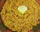 A picture of step 10 of Makhni Moong dal.