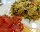 Foto do passo 6 de Bacalhau à Brás com couve e alho francês