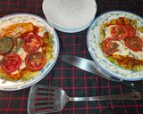 Foto del paso 20 de la receta Tortilla de brócoli con sobre mesa de tomate
