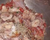 A picture of step 1 of Chicken Achari.