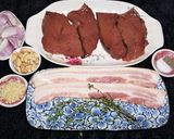 A picture of step 1 of Pan-Seared Liver with Shallots, Bacon, and Cashews (Keto, Jon Style).