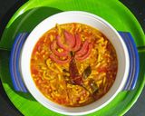 A picture of step 4 of Sev tamatar sabji.