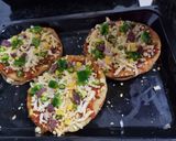 A picture of step 5 of Mexican pizza or Pizzadilla (Taco Bell special).
