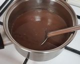 A picture of step 3 of Georgian walnut churchkhela or walnut candy.