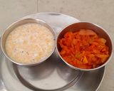 A picture of step 6 of Onion and tomato vegetable.