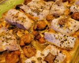 Foto del paso 6 de la receta: Pescado con papas y verduras al horno!!