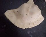A picture of step 3 of Street style Aloo Samosa with three spices.