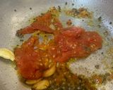 A picture of step 4 of Simba Baigana Besara (Lima beans/Sem Phali & brinjals in mustard paste).